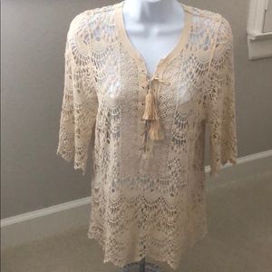 NWT Origami crochet tunic